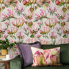 Marie Burke Heligan 1.4m Wide Width Wallpaper in Linen