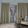 Voyage Maison Helmsley Woven Pencil Pleat Curtains in Jute