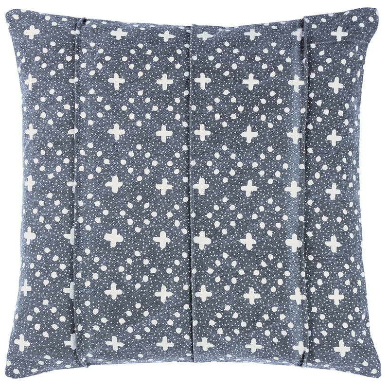 Yard Helm Organic Look Cotton Cushion Cover in Ink