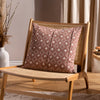 Yard Helm Organic Look Cotton Cushion Cover in Pecan