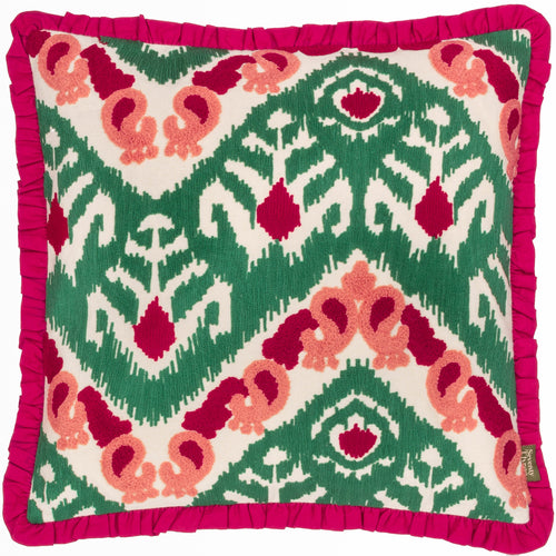  Cushions - Henderson  Cushion Cover Cerise/Jade Paoletti - Seventy Three