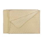 Plain Cream Bedding - Henley Pin-cord Bedspread Champagne Paoletti