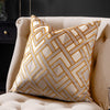 Paoletti Henley Cushion Cover in Gold