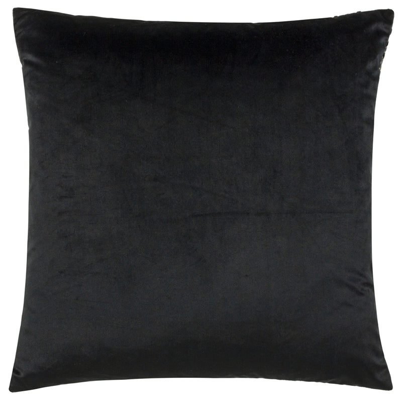 Paoletti Henley Cushion Cover in Grey/Black