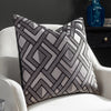 Paoletti Henley Cushion Cover in Grey/Black