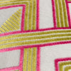 Paoletti Henley Cushion Cover in Lime/Pink