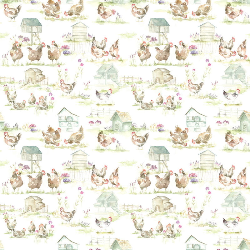 Voyage Maison Hennypenny Printed Linen Fabric in Natural