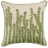 Floral Green Cushions - Herb Embroidered Cushion Cover Sage Additions