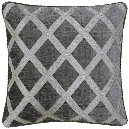 Paoletti Hermes Chenille Cushion Cover in Graphite