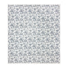 Floral Cream Bedding - Hermione Ruffled Cotton Bedspread Ivory/Blue Wylder Nature