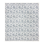 Floral Cream Bedding - Hermione Ruffled Cotton Bedspread Ivory/Blue Wylder Nature