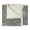 Floral Green Bedding - Hermione Ruffled Cotton Bedspread Moss Wylder Nature