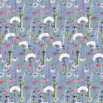 Voyage Maison Hermione Printed Cotton Fabric in Bluebell