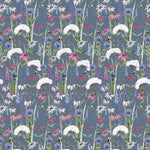 Voyage Maison Hermione Printed Cotton Fabric in Indigo