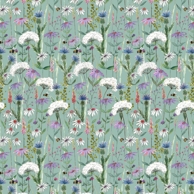 Voyage Maison Hermione Printed Cotton Fabric in Verde