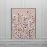 Floral Pink Wall Art - Hermione  Framed Canvas Blush Voyage Maison