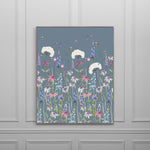 Floral Blue Wall Art - Hermione  Framed Canvas Bluebell Voyage Maison