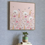 Floral Pink Wall Art - Hermione  Framed Canvas Blush Voyage Maison