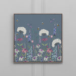 Floral Blue Wall Art - Hermione  Framed Canvas Bluebell Voyage Maison