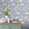 Voyage Maison Hermione 1.4m Wide Width Wallpaper in Bluebell