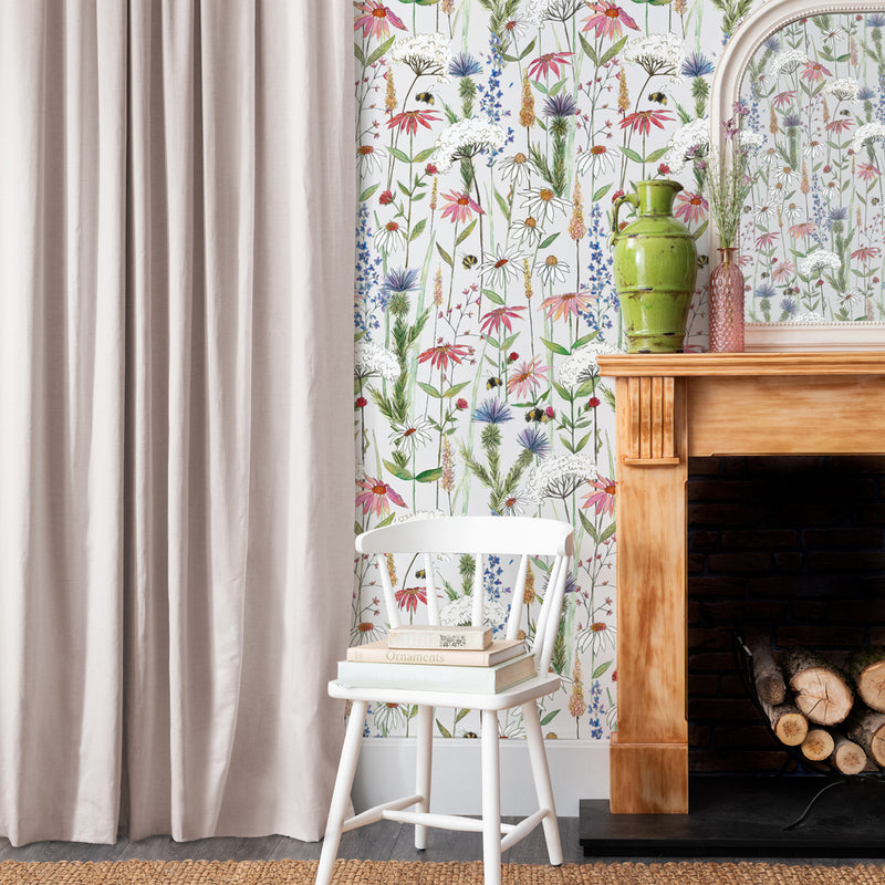 Voyage Maison Hermione 1.4m Wide Width Wallpaper in Linen