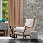 Voyage Maison Hermione 1.4m Wide Width Wallpaper in Silver