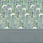 Voyage Maison Hermione 1.4m Wide Width Wallpaper in Verde