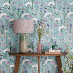 Voyage Maison Hermione 1.4m Wide Width Wallpaper in Verde