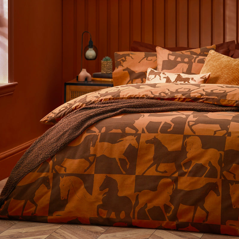 Animal Brown Bedding - Herve Reversible Duvet Cover Set Tan furn.