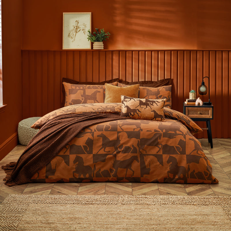 Animal Brown Bedding - Herve Reversible Duvet Cover Set Tan furn.