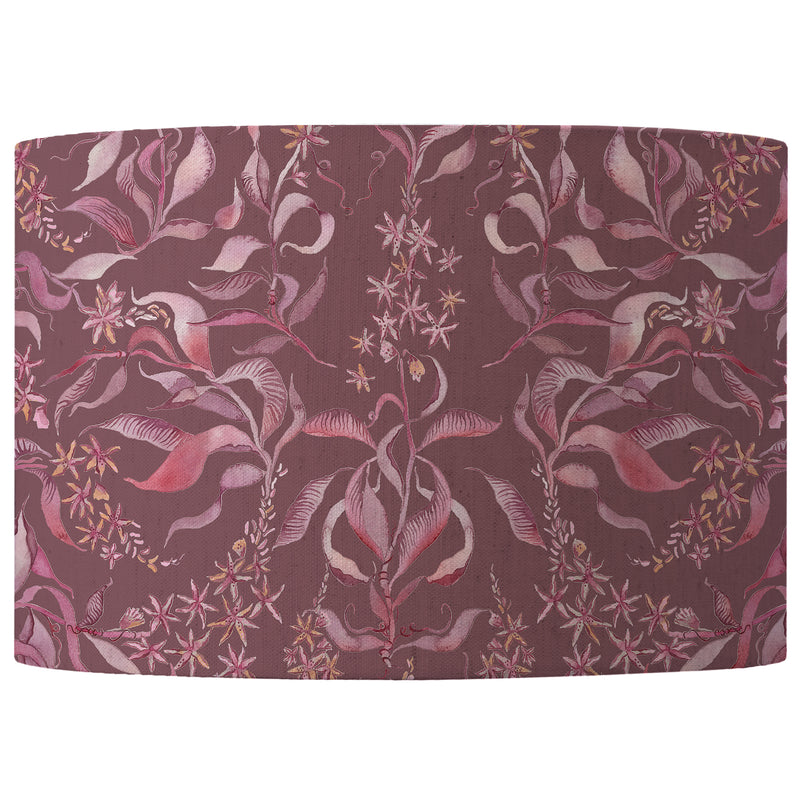 Floral Pink Lighting - Hettie Eva Printed Lamp Shade Ruby Voyage Maison