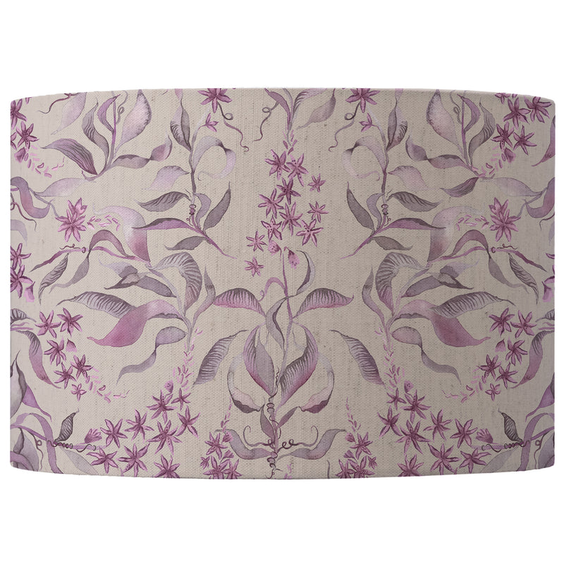 Floral Purple Lighting - Hettie Eva Printed Lamp Shade Hyancinth Voyage Maison