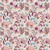 Voyage Maison Hibbertia Linen Printed Cotton Fabric in Fuchsia