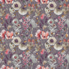 Voyage Maison Hibbertia Printed Cotton Fabric in Boysenberry/Grape