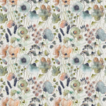 Voyage Maison Hibbertia Printed Cotton Fabric in Coral/Cloud/Cream