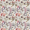 Voyage Maison Hibbertia Printed Cotton Fabric in Boyensberry/Cream