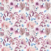 Voyage Maison Hibbertia Printed Cotton Fabric in Fuchsia