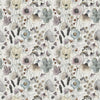 Voyage Maison Hibbertia Printed Cotton Fabric in Haze/Cream