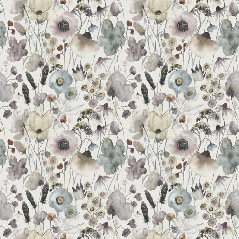 Voyage Maison Hibbertia Printed Cotton Fabric in Haze/Cream