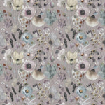 Voyage Maison Hibbertia Printed Cotton Fabric in Haze/Lavender