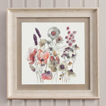 Voyage Maison Hibbertia Framed Print in Birch/Boysenberry