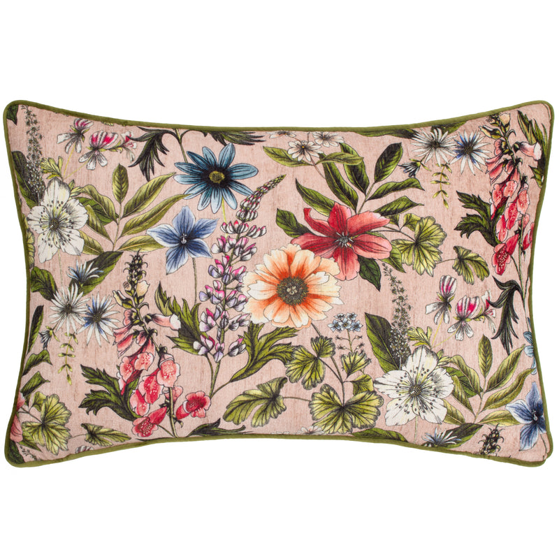 Floral Pink Cushions - Hidcote Manor Alma Floral Cushion Cover Blush Wylder