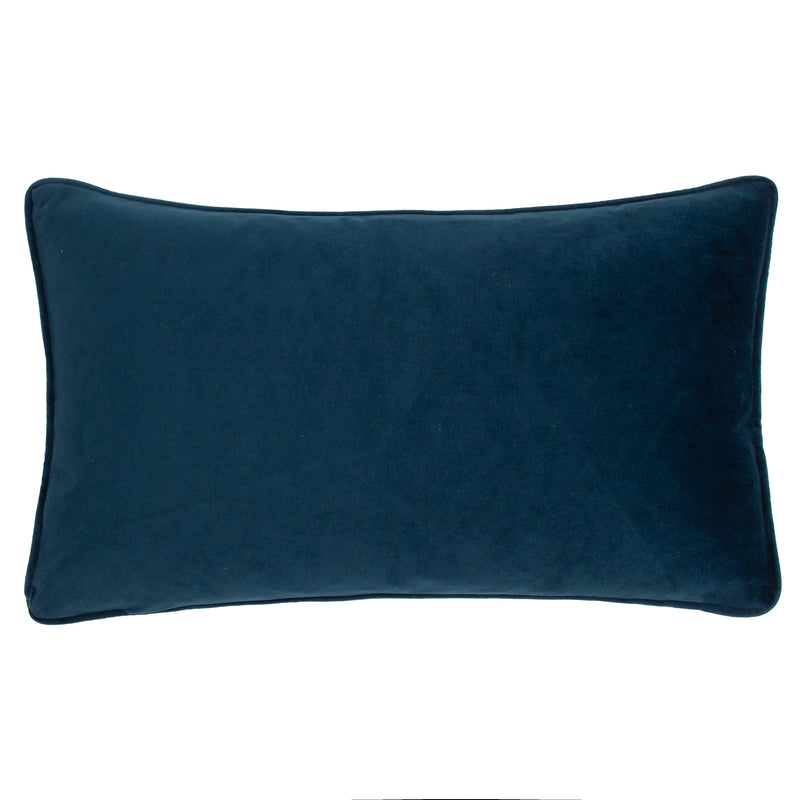 Floral Blue Cushions - Hidcote Manor Evelyn Floral Cushion Cover Petrol Wylder