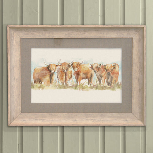 Voyage Maison Highland Cattle Framed Print in Birch