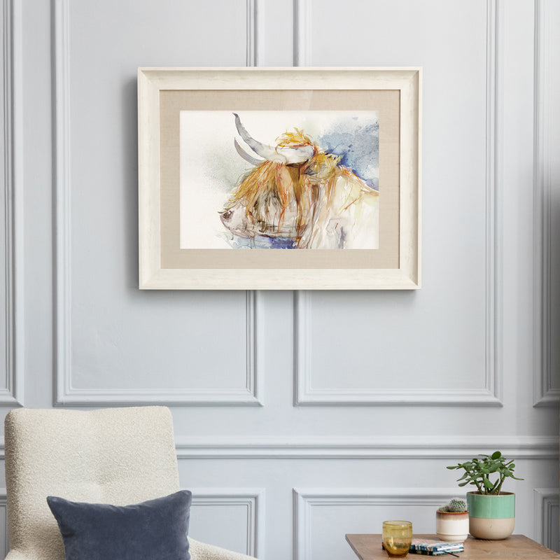 Voyage Maison Highland Cow Framed Print in Birch