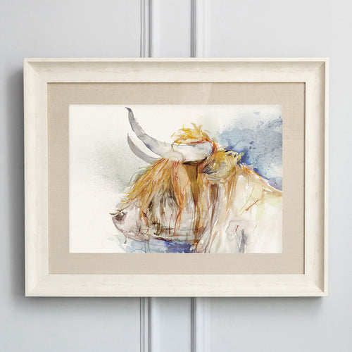 Voyage Maison Highland Cow Framed Print in Birch