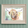 Voyage Maison Highland Cow Bruce Framed Print in Birch