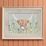 Voyage Maison Highland Cow Framed Print in Birch