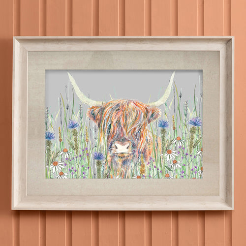 Voyage Maison Highland Cow Framed Print in Birch