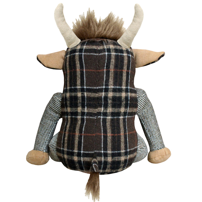 Essentials Highland Cow Novelty Door Stop in Brown